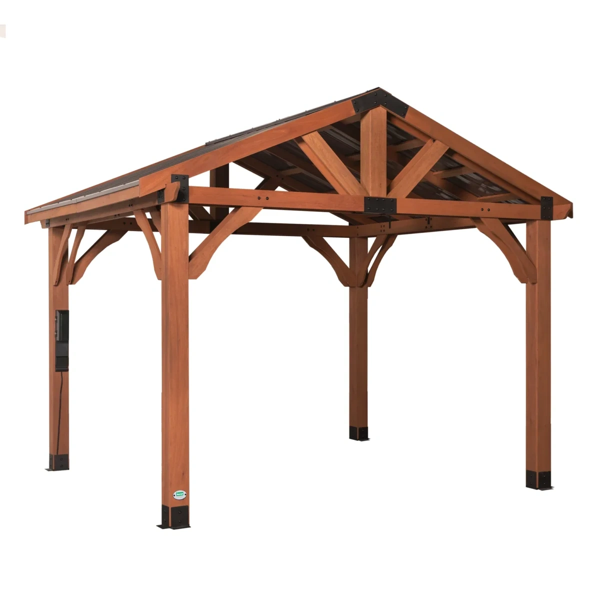 Arvalenti-product-22191-image-1.webp Backyard Discovery Brookdale 12 x 10 All Cedar Wooden Gazebo - Image 1