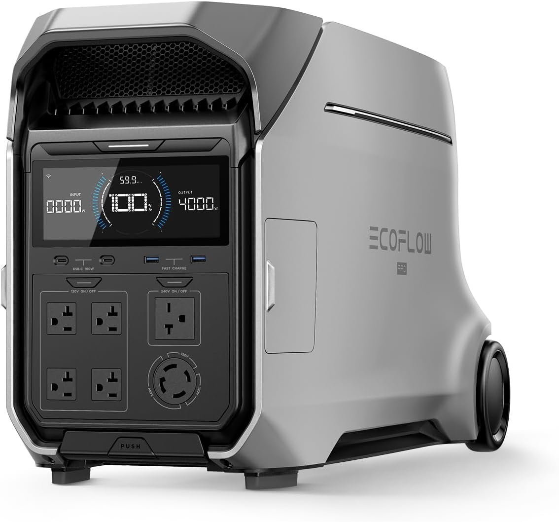 Arvalenti-product-22390-image-1.jpg EcoFlow DELTA Pro 3 Portable Power Station with 4000W Output, 120/240V Split-Phase, LFP Battery, and X-Stream Fast Charging - Image 1