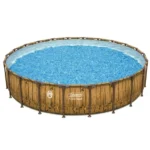 Coleman Power Steel 22 ft. x 52 in. Round Metal Frame Above Ground Pool Set
