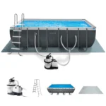 INTEX 18ft x 9ft x 52in Ultra XTR Above Ground Pool and Solar Pool Cover