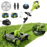 IToolMax 12-Inch Electric String Trimmer & Weed Eater with Detachable 4-Wheel Base